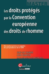 Les droits protégés par la Convention européenne des droits de l'homme - Jean-Luc Sauron