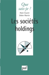 Les sociétés holdings - Alain Couret