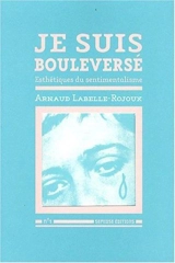 Je suis bouleversé : esthétiques du sentimentalisme - Arnaud Labelle-Rojoux