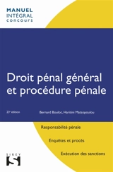 Droit pénal général et procédure pénale - Bernard Bouloc