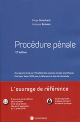 Procédure pénale - Serge Guinchard