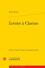 Lettres à Clarisse - Elisée Reclus