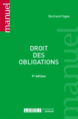Droit des obligations - Bertrand Fages