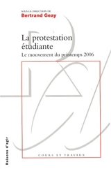 La protestation étudiante - Bertrand Geay