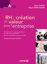 RH, création de valeur pour l'entreprise - Dave Ulrich