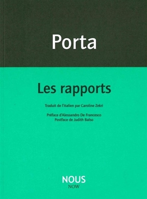Les rapports - Antonio Porta