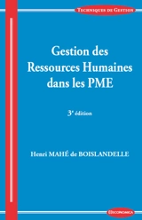 Gestion des ressources humaines dans les PME - Henri Mahé de Boislandelle