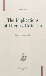 The implications of literary criticism - Harry Levin