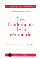 Les fondements de la géométrie - Hermann von Helmholtz