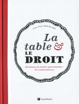 La table & le droit : décisions de justice gourmandes : 30 commentaires - Jean-Paul Branlard