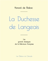 La Duchesse de Langeais de Balzac (édition grand format) - de Balzac, Honoré