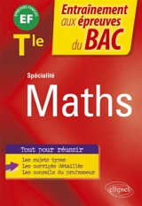 Spécialité maths terminale : EF épreuves finales - Bruno Ciolfi