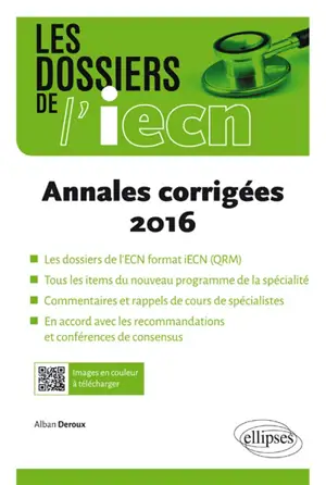 Annales corrigées 2016 - Alban Deroux