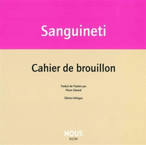 Cahier de brouillon - Edoardo Sanguineti