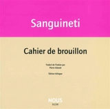 Cahier de brouillon - Edoardo Sanguineti