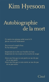 Autobiographie de la mort - Hyesoon Kim