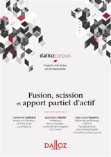 Fusion, scission et apport partiel d'actif - Catherine Cathiard