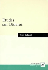Etudes sur Diderot - Yvon Belaval