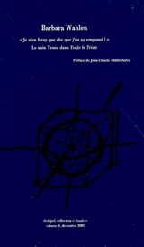 Le nain Tronc dans Ysaye le Triste - Barbara Wahlen