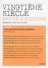 Vingtième siècle, n° 131. Les gauches et les colonies
