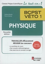 Physique BCPST-Véto 1 : annales 2015-2016 - Svélana Baude