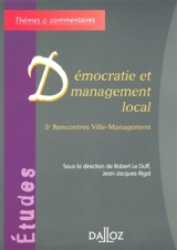 Démocratie et management local - RENCONTRES VILLE-MANAGEMENT (5)