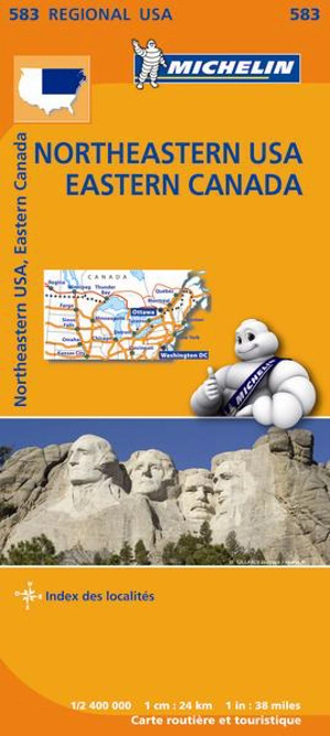 CARTE REGIONALE NORTHEASTERN USA, EASTERN CANADA - Collectif