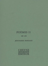 Poèmes. Vol. 2. 1987-1990 - Jean-Marie Barnaud