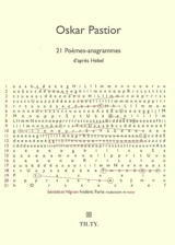 21 poèmes anagrammes d'après Hebel - Oskar Pastior