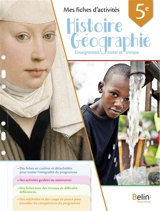 Histoire géographie, enseignement moral et civique 5e : mes fiches d'activités - Carine Reynaud