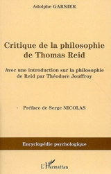 Critique de la philosophie de Thomas Reid - Adolphe Garnier