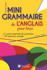 Mini grammaire de l'anglais pour tous - Claude Gosset
