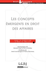 Les concepts émergents en droit des affaires