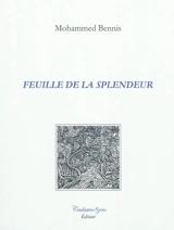 Feuille de la splendeur - Muhammad Binnis