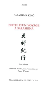 Notes d'un voyage à Sarashina. Sarashina kikô - Bashô