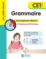 Grammaire CE1, 7-8 ans : 29 séances de 20 minutes - Marie Chardonnet