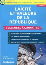 Laïcité et valeurs de la République : l'essentiel à connaître - Isabelle de Mecquenem