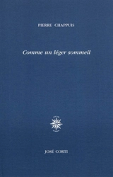 Comme un léger sommeil - Pierre Chappuis