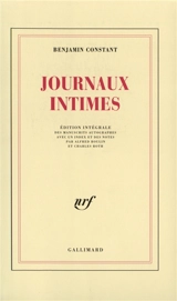 Journaux intimes - Benjamin Constant