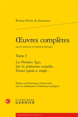 Oeuvres complètes. Vol. 1 - Etienne de Senancour
