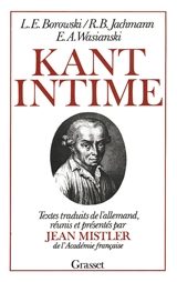 Kant intime - Ludwig Ernst Borowski