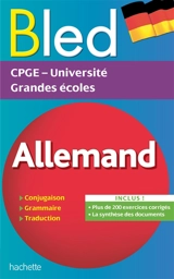 Bled allemand : CPGE, université, grandes écoles - Marie Marhuenda