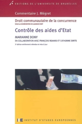 Contrôle des aides d'Etat - Marianne Dony