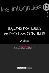 Leçons pratiques de droit des contrats : édition 2022 - Cyril Grimaldi
