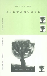 Restanques : fragments logiques - Olivier Domerg