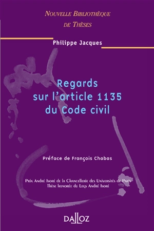 Regards sur l'article 1135 du Code civil - Philippe Jacques