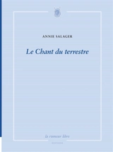 Le chant du terrestre - Annie Salager