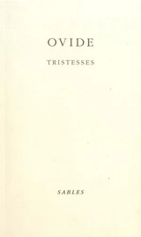 Tristesses - Ovide