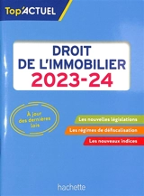 Droit de l'immobilier : 2023-2024 - Serge Bettini