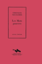 Les mots pauvres - Christiane Veschambre